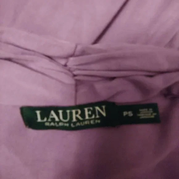 Ralph Lauren Lilac Faux Wrap Long Sleeve Shirt PS - Picture 8 of 11